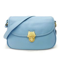 ◆◆ tsumori chisato ツモリチサト ショルダーバッグ 猫 スカイブルー Aランク