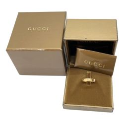 ◆◆ GUCCI グッチ  K18 3.4g アイコンリング　指輪　イニシャル入 Bランク