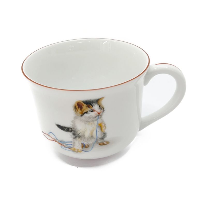 中古】 Herend ヘレンド hvngary HANDPAINTED カップ キャット 猫