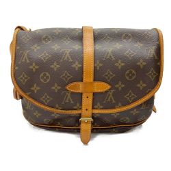 ◆◆ LOUIS VUITTON ルイヴィトン モノグラム ソミュール30 　ショルダーバッグ M42256 ブラウン Bランク
