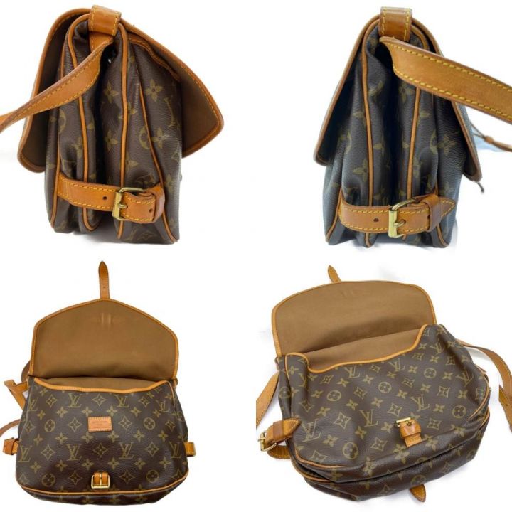 LOUIS VUITTON ルイヴィトン モノグラム ソミュール30 ショルダーバッグ M42256 ブラウン｜中古｜なんでもリサイクルビッグバン