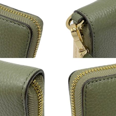  MICHAEL KORS マイケルコース 長財布 ラウンドファスナー オリーブ