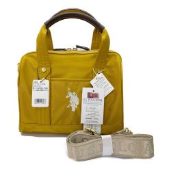 ◆◆ U.S. POLO ASSN. ミニボストンバッグ USPA-2635 マスタード Sランク