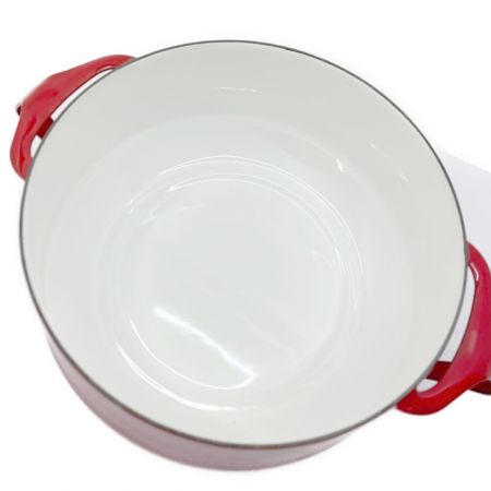  DANSK ダンスク 両手鍋  ホーロー鍋　ガス火・IH対応 レッド