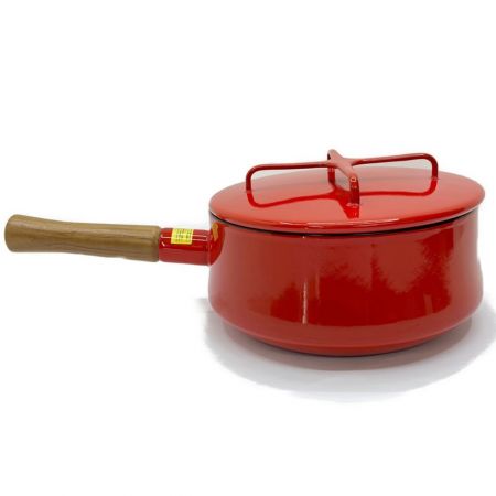  DANSK 18cm 鍋 片手鍋 DANSK 18cm  ホーロー鍋　ガス火・IH対応 チリレッド