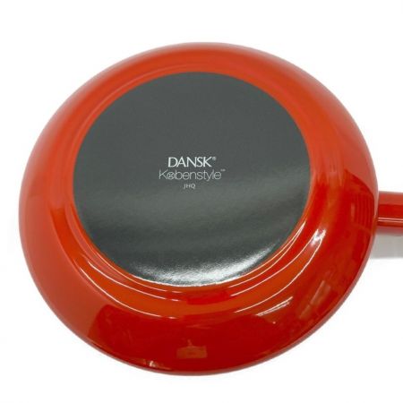  DANSK 18cm 鍋 片手鍋 DANSK 18cm  ホーロー鍋　ガス火・IH対応 チリレッド