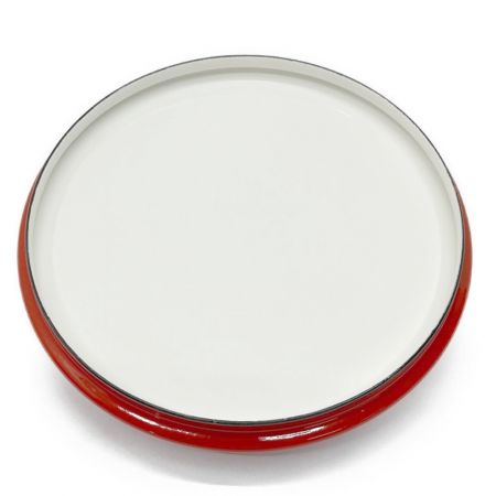  DANSK 18cm 鍋 片手鍋 DANSK 18cm  ホーロー鍋　ガス火・IH対応 チリレッド