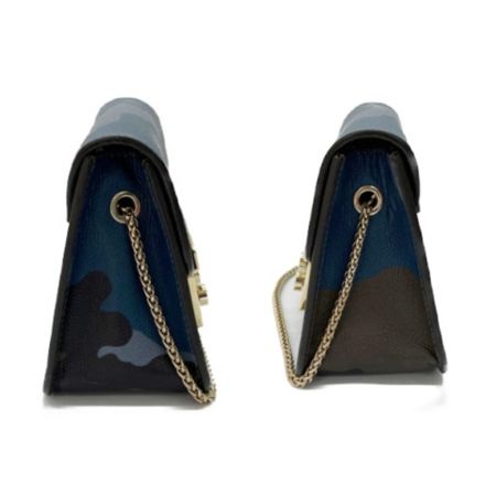  FURLA フルラ メトロポリス チェーンショルダーバッグ 迷彩柄 カモフラージュ オリーブ