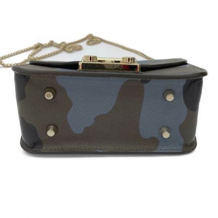 FURLA フルラ メトロポリス チェーンショルダーバッグ 迷彩柄 カモフラージュ オリーブ