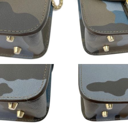 FURLA フルラ メトロポリス チェーンショルダーバッグ 迷彩柄 カモフラージュ オリーブ