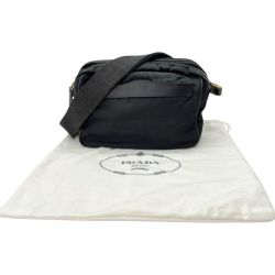 ◆◆ PRADA プラダ ショルダーバッグ ナイロン　ユニセックス ブラック Cランク