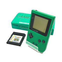 ◆◆  GAME BOY ppocket　＆　ゲームボーイソフト　ドラクエⅠ、Ⅱ グリーン 動作確認済　箱付 Bランク