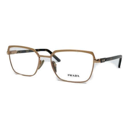  PRADA プラダ アイウェア 眼鏡 OPR56YV-52-01 マット ピンク ゴールド/ピンク ゴールド Sランク