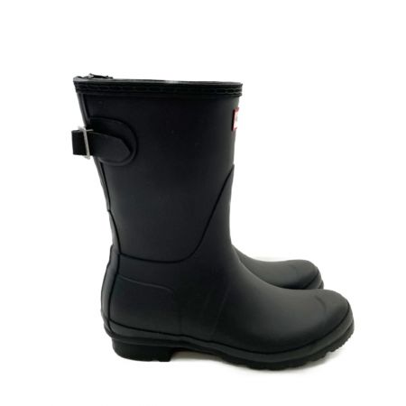 HUNTER ハンター  レインブーツ  SIZE 38 オリジナル バック アジャスタブル ショート WFS1013RMA ブラック