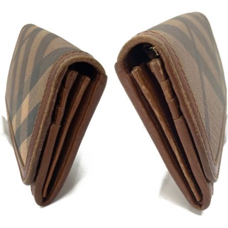  BURBERRY バーバリー 長財布　塩ビ ブラウン