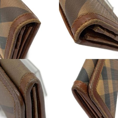  BURBERRY バーバリー 長財布　塩ビ ブラウン