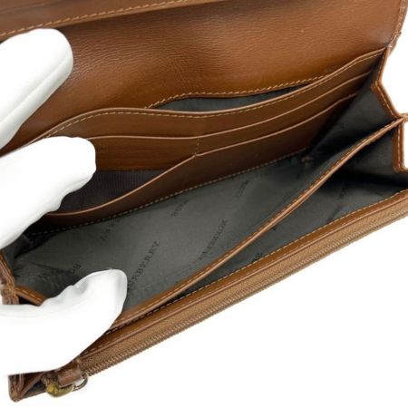  BURBERRY バーバリー 長財布　塩ビ ブラウン