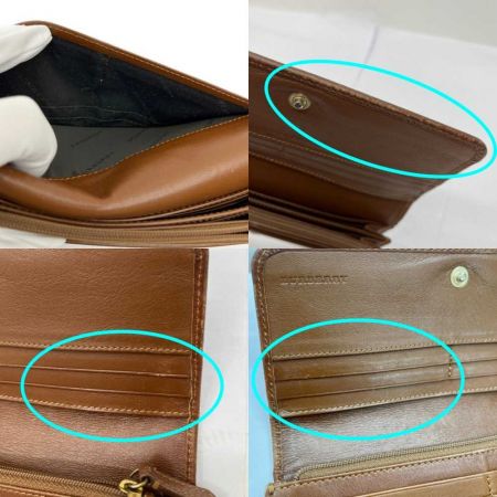  BURBERRY バーバリー 長財布　塩ビ ブラウン