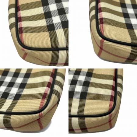  BURBERRY LONDON バーバリーロンドン ハンドポーチ　PVC　ノバチェック　ベージュ ベージュ バーバリーロンドン