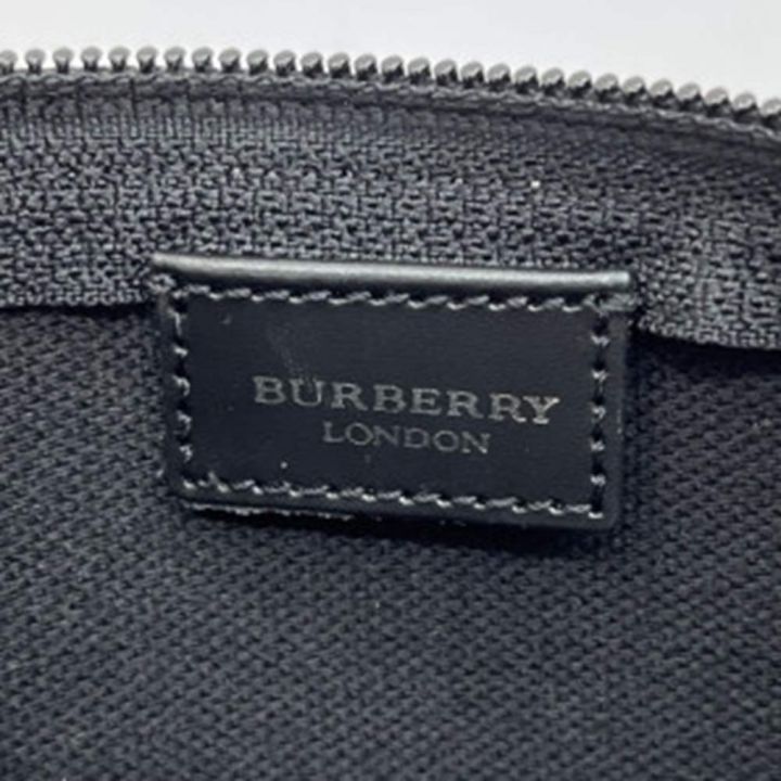 BURBERRY LONDON バーバリーロンドン ハンドポーチ PVC ノバチェック ベージュ ベージュ バーバリーロンドン ｜中古｜なんでもリサイクルビッグバン