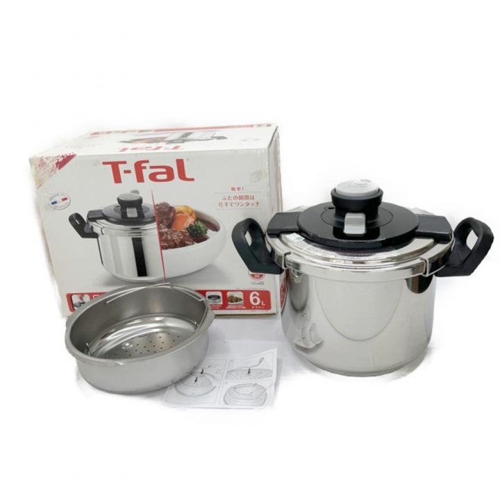 T-fal ティファール クリプソオアシス ワンタッチ開閉圧力鍋 IH対応 6L｜中古｜なんでもリサイクルビッグバン