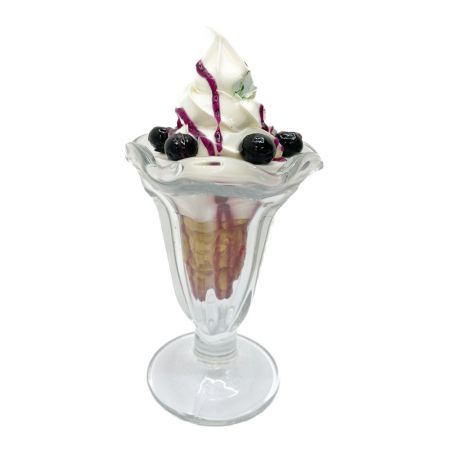   食品サンプル　ソフトクリームパフェ　5個まとめ　穴？あり 直径約20cm