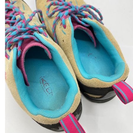  KEEN キーン JASPERジャスパー　ローカットスニーカー　26.5cm　スエード 1008204 ベージュ×ピンク