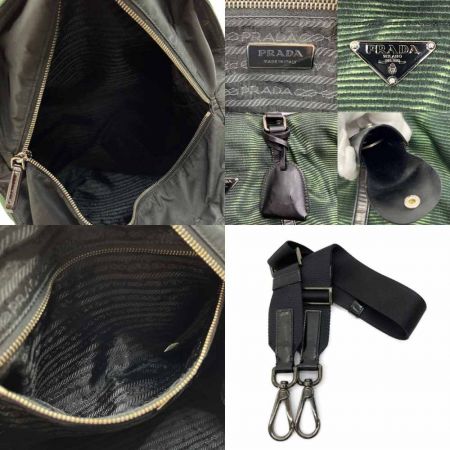  PRADA プラダ バッグ 2WAYバッグ ハンドバッグ　ショルダーバッグ　ナイロン　レザー グリーン