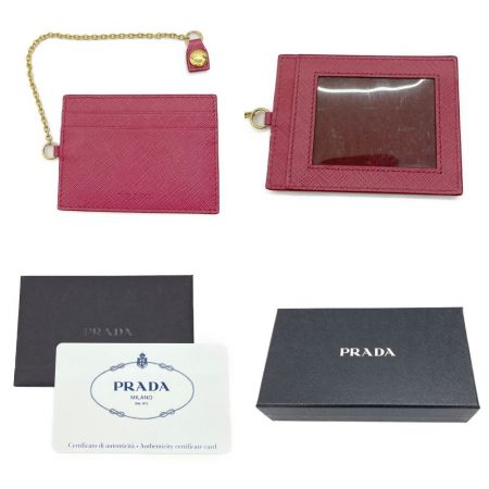  PRADA プラダ 長財布　サフィアーノ　メタルオロ　パスケース付 1MH132 ブラック x ネロ イビスコ