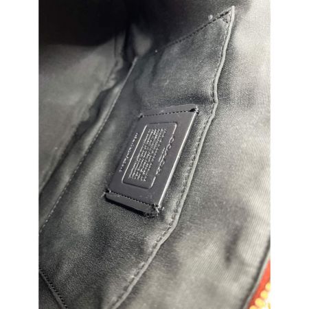  COACH コーチ ショルダーバッグ 2way ハート 柄 F25916 ブラウン×ブラック x ブラック