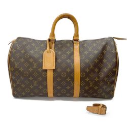 ◆◆ LOUIS VUITTON ルイヴィトン モノグラム キーポル 45  ボストンバッグ SA041 M41428 ブラウン Cランク