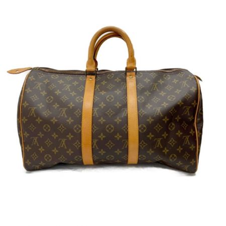  LOUIS VUITTON ルイヴィトン モノグラム キーポル 45  ボストンバッグ SA041 M41428 ブラウン
