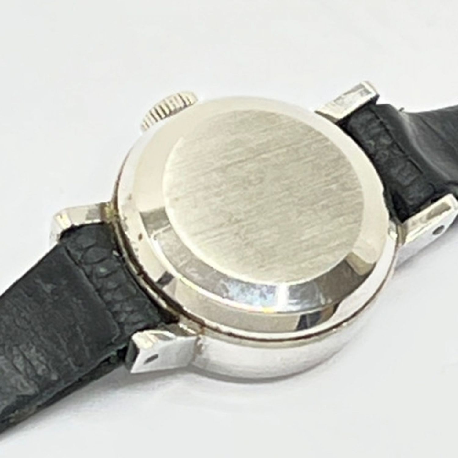 中古】 OMEGA オメガ デビル 手巻き腕時計 レザー ホワイト ベルト