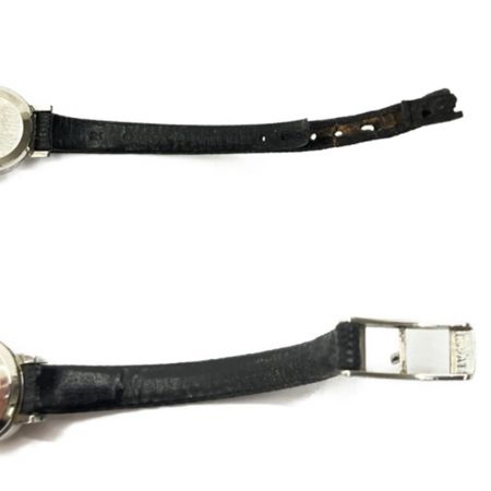  OMEGA オメガ デビル  手巻き腕時計  レザー ホワイト  ベルトダメージ