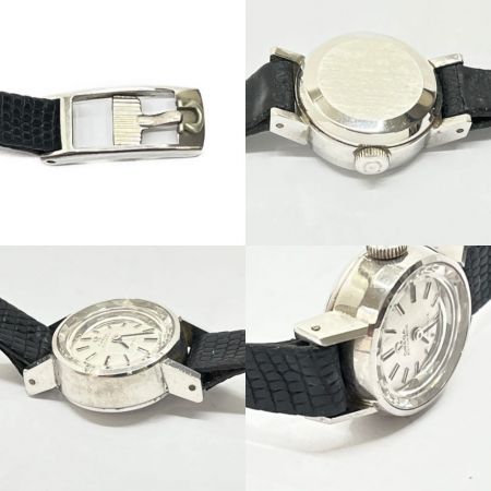  OMEGA オメガ デビル  手巻き腕時計  レザー ホワイト  ベルトダメージ