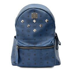 ◆◆ MCM エムシーエム リュック ブルー Bランク