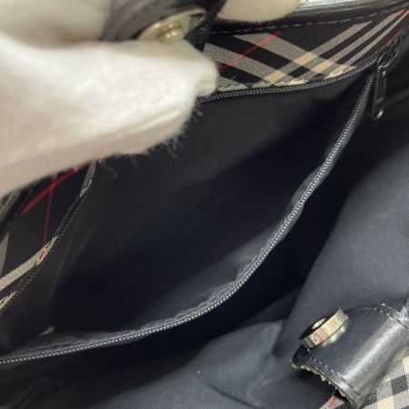  Burberrys バーバリーズ トートバッグ　　バケツ型　ブラック　チェック ブラック