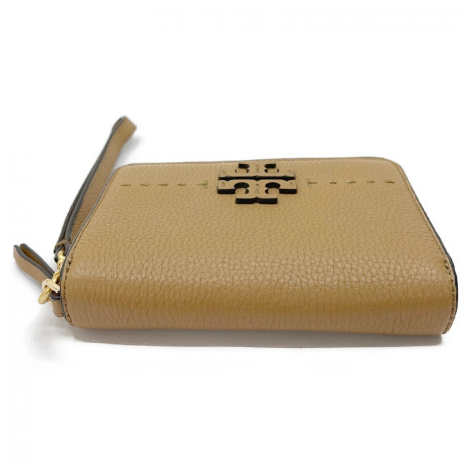 中古】 TORY BURCH トリーバーチ 二つ折り財布 10006102 ブラウン A