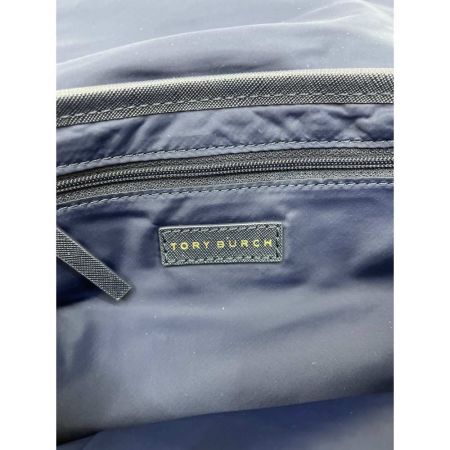  TORY BURCH トリーバーチ 2WAYバッグ ショルダー　ハンド　ナイロン 10006011 ネイビー×ホワイト x ホワイト ストライプ柄