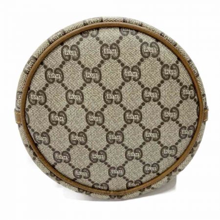  GUCCI PLUS オールドグッチ　ショルダーバッグ  ミニ巾着　GGプラス ブラウン