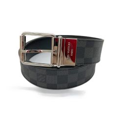 ◆◆ LOUIS VUITTON ルイヴィトン ベルト　サンチュール・ダミエプリント　ダミエ・グラフィット　M9156 M9156 ブラック×グレー Bランク