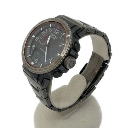  CASIO カシオ 腕時計　プロトレック　ファイアフォール 電波ソーラー  チタン PRW-50YT