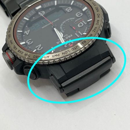  CASIO カシオ プロトレック クライマーライン 電波ソーラー ブラック ブレスレットタイプ PRW-50YT