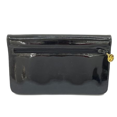  CHANEL シャネル 長財布　エナメル　ブラック　黒　ココマーク 4956722