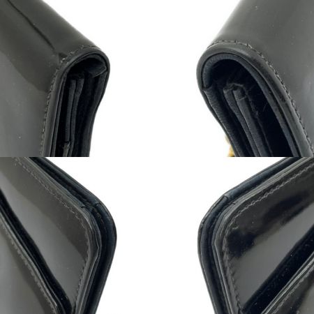  CHANEL シャネル 長財布　エナメル　ブラック　黒　ココマーク 4956722