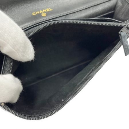  CHANEL シャネル 長財布　エナメル　ブラック　黒　ココマーク 4956722