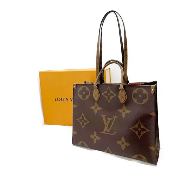 LOUIS VUITTON ルイヴィトン トートバッグ ジャイアント・モノグラム オンザゴーGM M44576  モノグラム・リバース｜中古｜なんでもリサイクルビッグバン