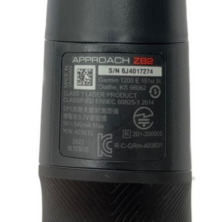  GARMIN APPROACH Z82 GARMIN　距離計　2023年3月 ブラック