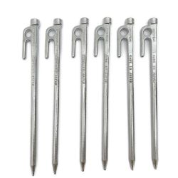 ◆◆ snowpeak スノーピーク 廃盤品　ペグ　シルバー　20cm　6本セット Bランク