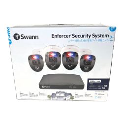 ◆◆ Swann カラー暗視/点滅&警告ライト搭載カメラ　Enforcer Security System A446804SLV1JP Aランク